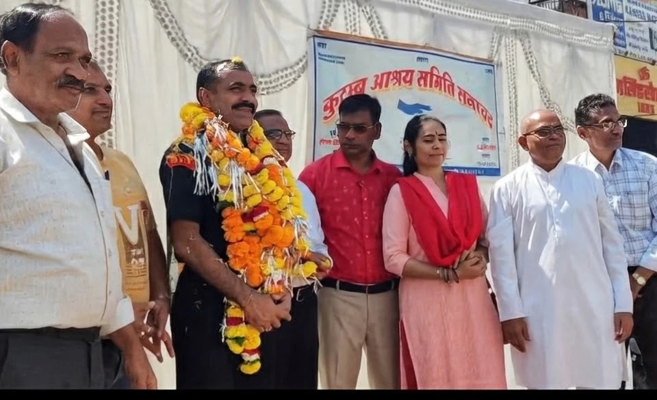 रिटायर्ड सैनिक दिग्विजय राठौड़ का कुटुम्ब आश्रय समिति ने किया सम्मान